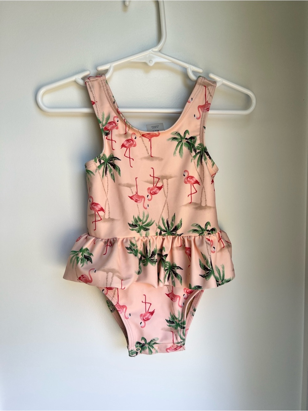 Old Navy Flamingo Palm Tree One Piece Swimsuit | 6-12M